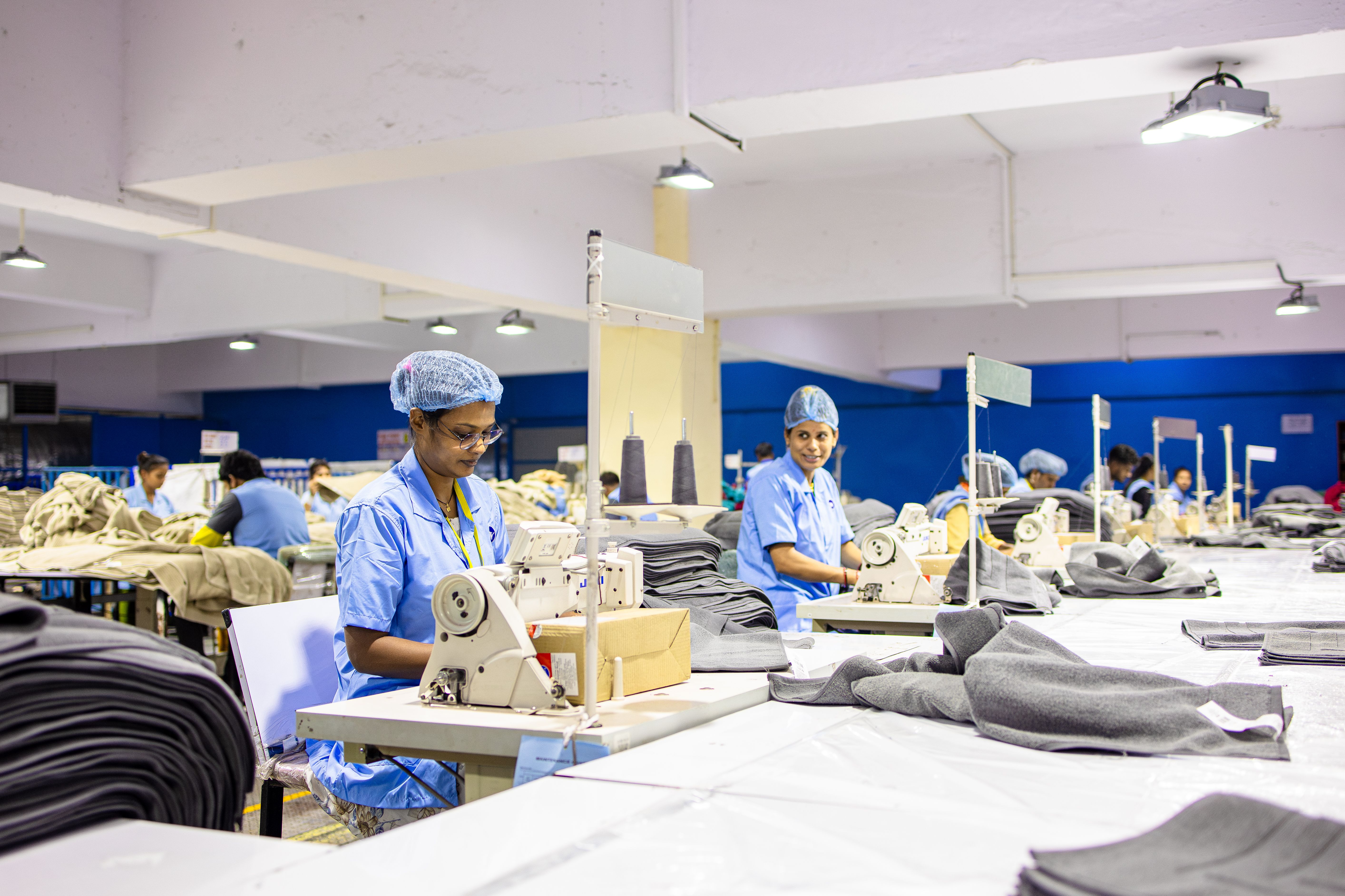 Bangladeshi ready-made garment factory production line